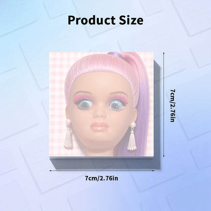 50/100 Sheets Creative Note Paper, Funny Gross Grimace Doll Notepad, Sarcastic Sticky Notes with Square Design, Perfect for Colleague Gifts, Office Humor Desktop Decoration, Workplace Grimace Message and Emotional Aesthetic Stationery